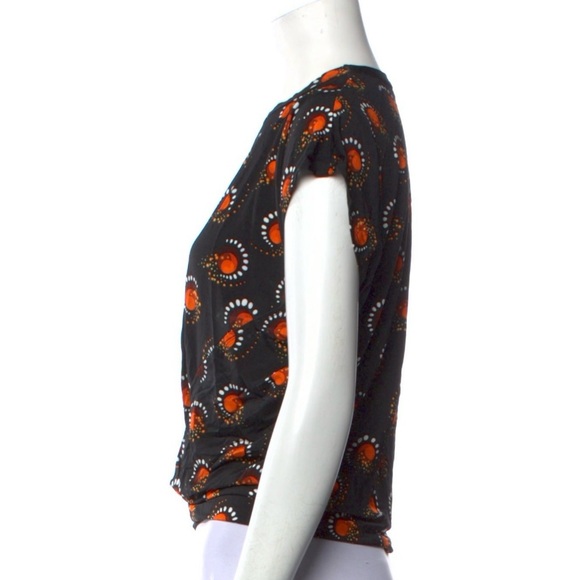 Paco Rabanne cropped t-shirt with pierced ring Sz L - Picture 7 of 9